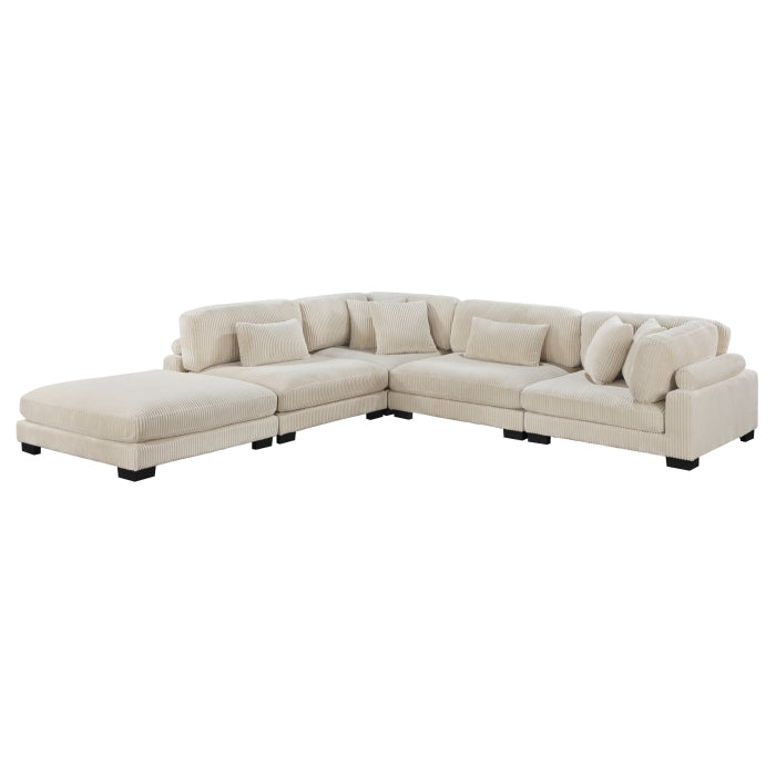 Homelegance - Traverse 5 Piece Modular Sectional with Ottoman - 8555BE*5OT