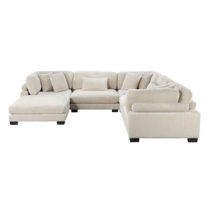 Homelegance - Traverse 6 Piece Modular Sectional with Ottoman - 8555BE*3CR2ACOT