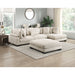 Homelegance - Traverse 4 Piece Modular Sectional with Reversible Chaise and Ottoman - 8555BE*CRACVCOT - GreatFurnitureDeal