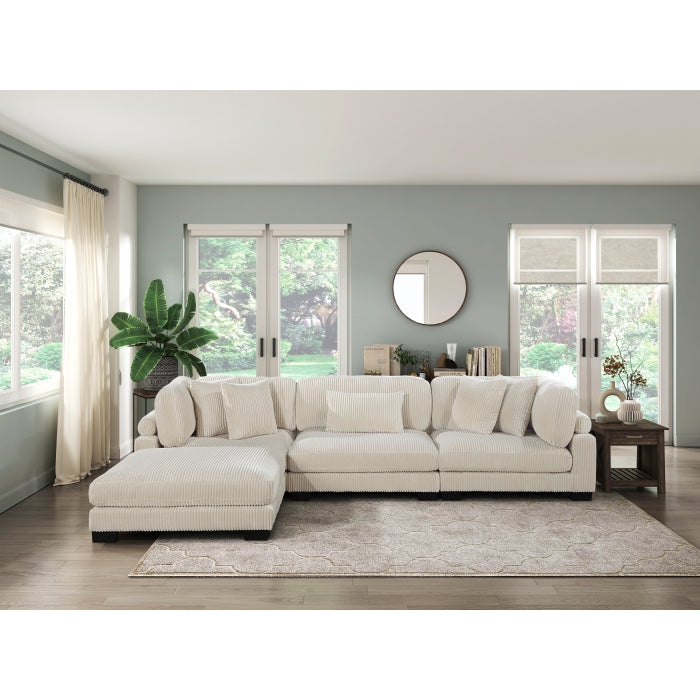 Homelegance - Traverse 4 Piece Modular Sectional with Ottoman - 8555BE*4OT
