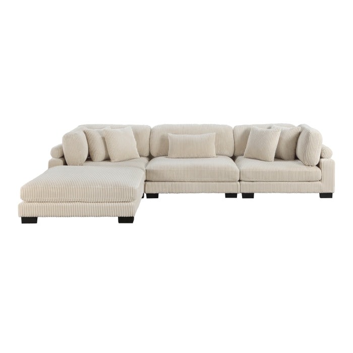 Homelegance - Traverse 4 Piece Modular Sectional with Ottoman - 8555BE*4OT