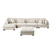 Homelegance - Traverse 5 Piece Modular Sectional with Reversible Chaise and Ottoman - 8555BE*CR2ACVCOT - GreatFurnitureDeal
