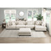 Homelegance - Traverse 5 Piece Modular Sectional with Reversible Chaise and Ottoman - 8555BE*CR2ACVCOT - GreatFurnitureDeal
