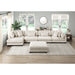 Homelegance - Traverse 5 Piece Modular Sectional with Reversible Chaise and Ottoman - 8555BE*CR2ACVCOT - GreatFurnitureDeal