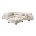 Homelegance - Traverse 5 Piece Modular Sectional with Ottoman - 8555BE*3CRACOT - GreatFurnitureDeal