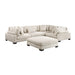 Homelegance - Traverse 5 Piece Modular Sectional with Ottoman - 8555BE*3CRACOT - GreatFurnitureDeal