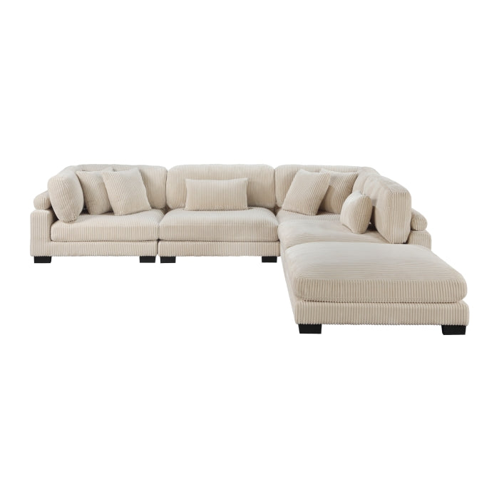 Homelegance - Traverse 5 Piece Modular Sectional with Ottoman - 8555BE*5OT