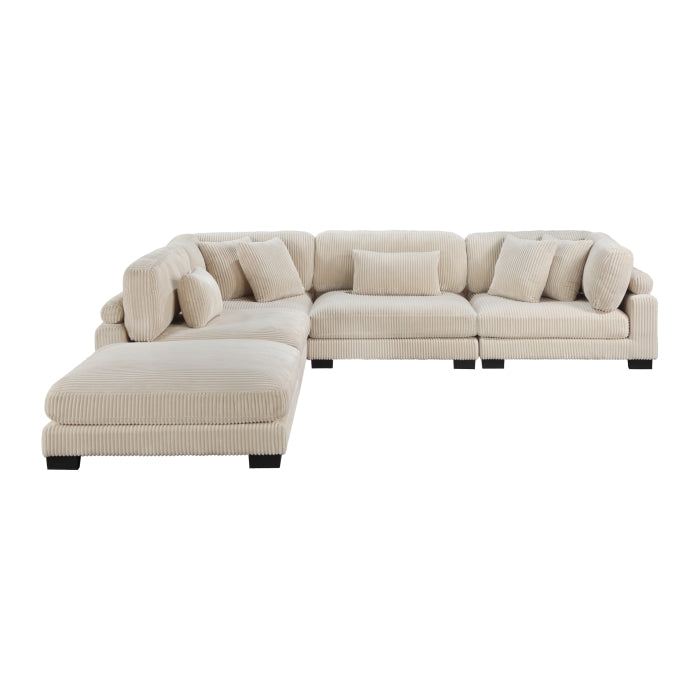 Homelegance - Traverse 5 Piece Modular Sectional with Ottoman - 8555BE*5OT