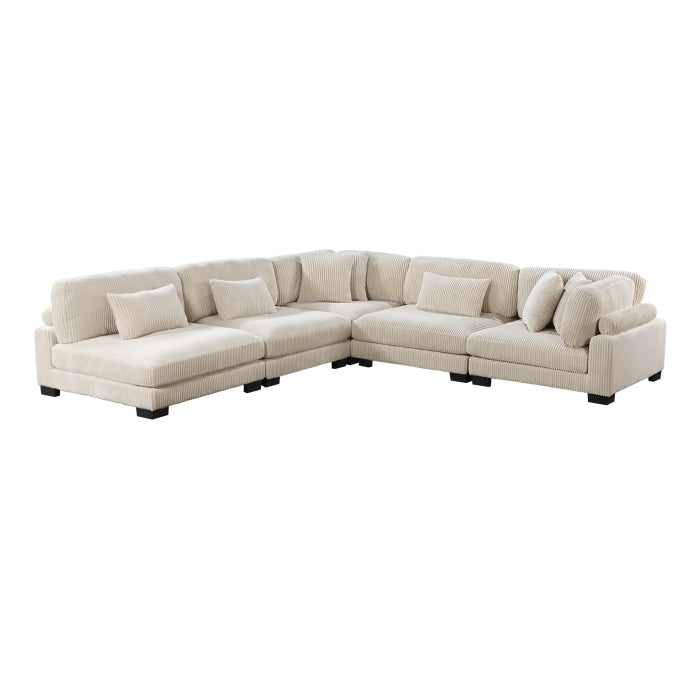 Homelegance - Traverse 5 Piece Modular Sectional - 8555BE*5SC - GreatFurnitureDeal