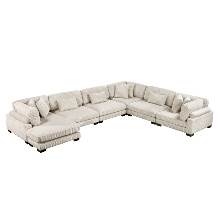 Homelegance - Traverse 6 Piece Modular Sectional with Reversible Chaise - 8555BE*2CR3ACVC - GreatFurnitureDeal