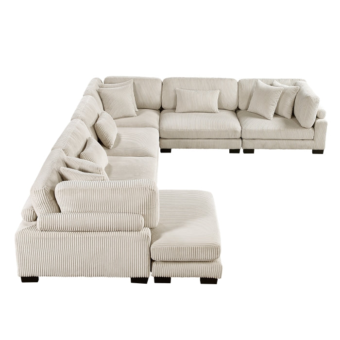 Homelegance - Traverse 6 Piece Modular Sectional with Reversible Chaise - 8555BE*2CR3ACVC