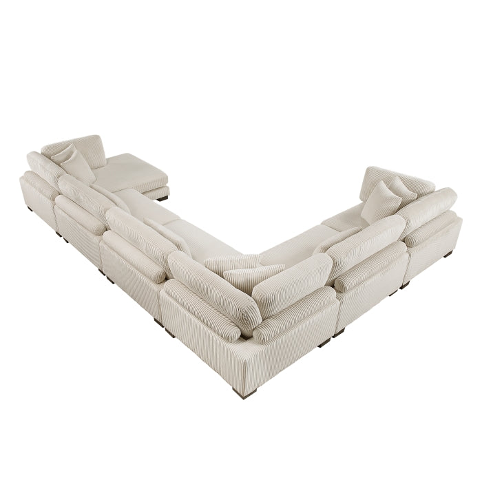 Homelegance - Traverse 6 Piece Modular Sectional with Reversible Chaise - 8555BE*2CR3ACVC