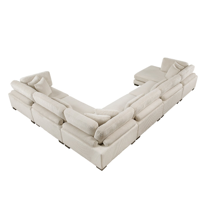 Homelegance - Traverse 6 Piece Modular Sectional with Reversible Chaise - 8555BE*2CR3ACVC