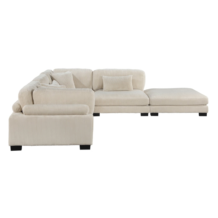 Homelegance - Traverse 5 Piece Modular Sectional with Ottoman - 8555BE*5OT