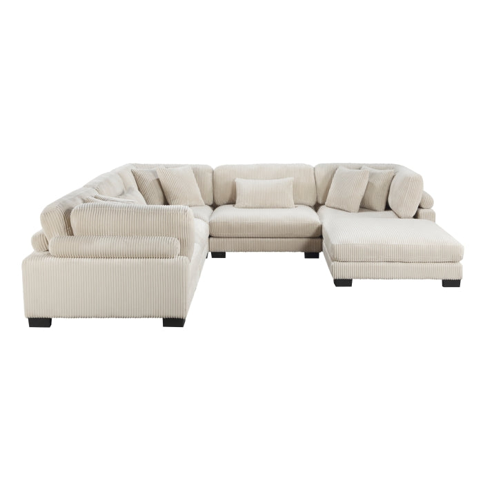 Homelegance - Traverse 6 Piece Modular Sectional with Ottoman - 8555BE*3CR2ACOT