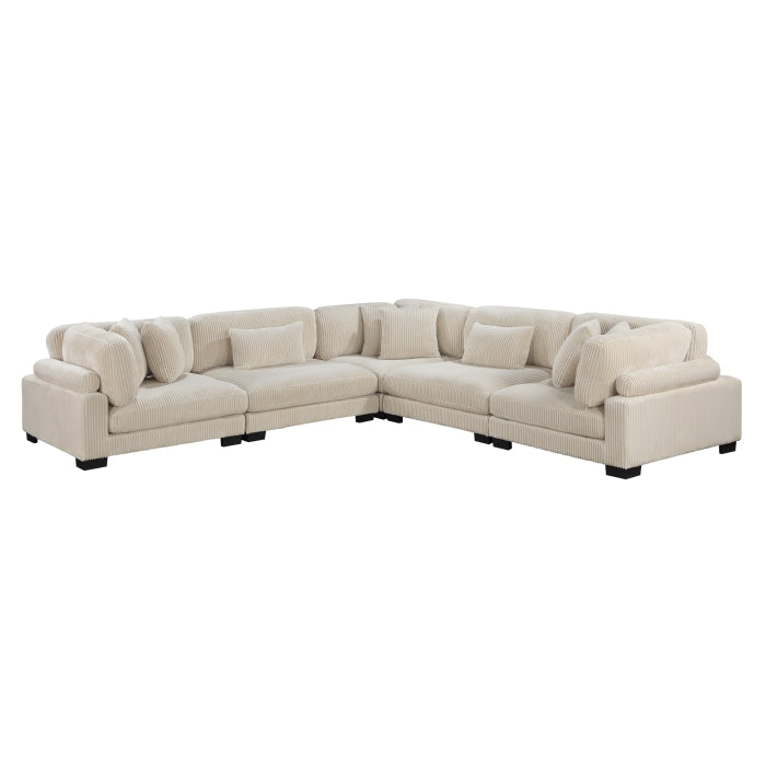 Homelegance - Traverse 5 Piece Modular Sectional - 8555BE*2AC3CR - GreatFurnitureDeal