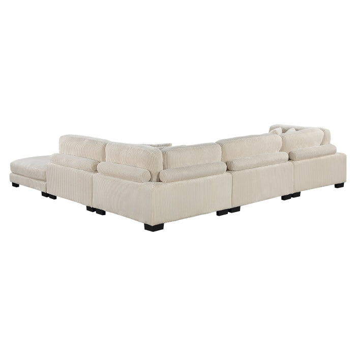 Homelegance - Traverse 5 Piece Modular Sectional with Ottoman - 8555BE*5OT