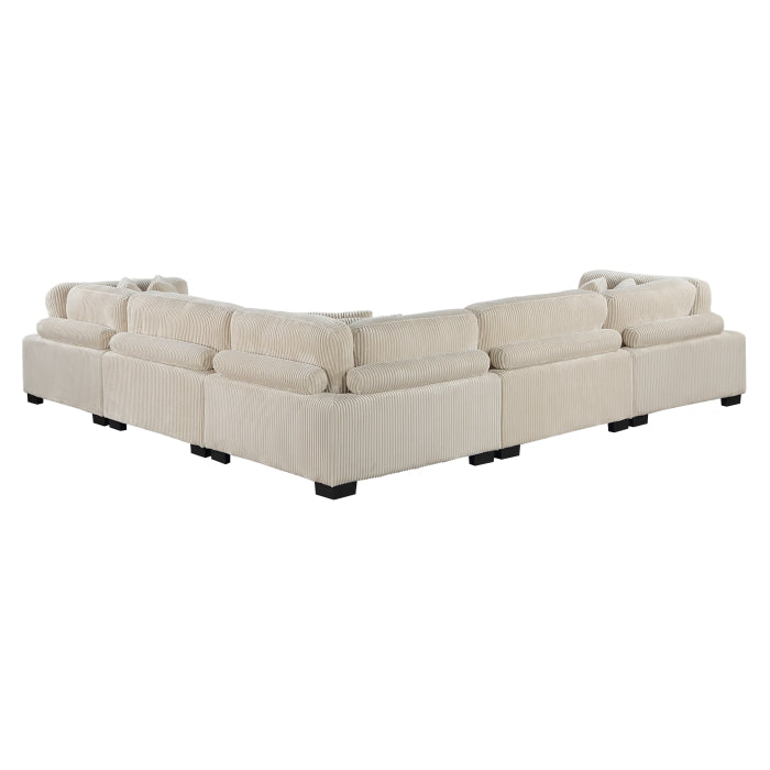 Homelegance - Traverse 5 Piece Modular Sectional - 8555BE*2AC3CR - GreatFurnitureDeal