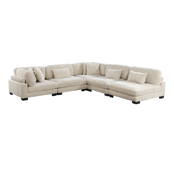 Homelegance - Traverse 5 Piece Modular Sectional - 8555BE*5SC - GreatFurnitureDeal