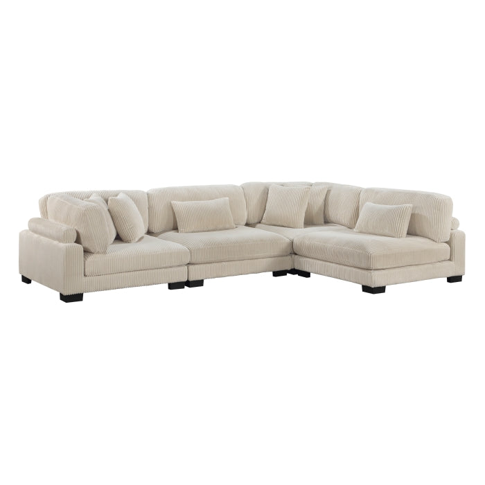 Homelegance - Traverse 4 Piece Modular Sectional - 8555BE*4SC - GreatFurnitureDeal