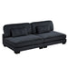 Homelegance - Traverse 6 Piece Modular Sectional with Ottomans in Black - 8555BK*2CR2AC2OT - GreatFurnitureDeal