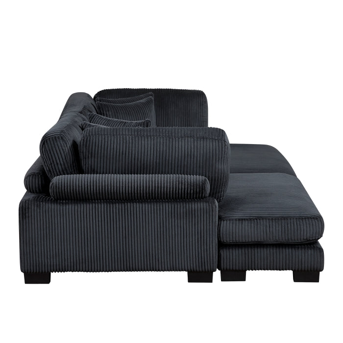 Homelegance - Traverse 2 Piece Chaise Lounge in Black - 8555BK*2VC - GreatFurnitureDeal