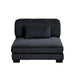 Homelegance - Traverse 6-Piece Modular Sectional with Ottoman in Black - 8555BK*3CR2ACOT - GreatFurnitureDeal