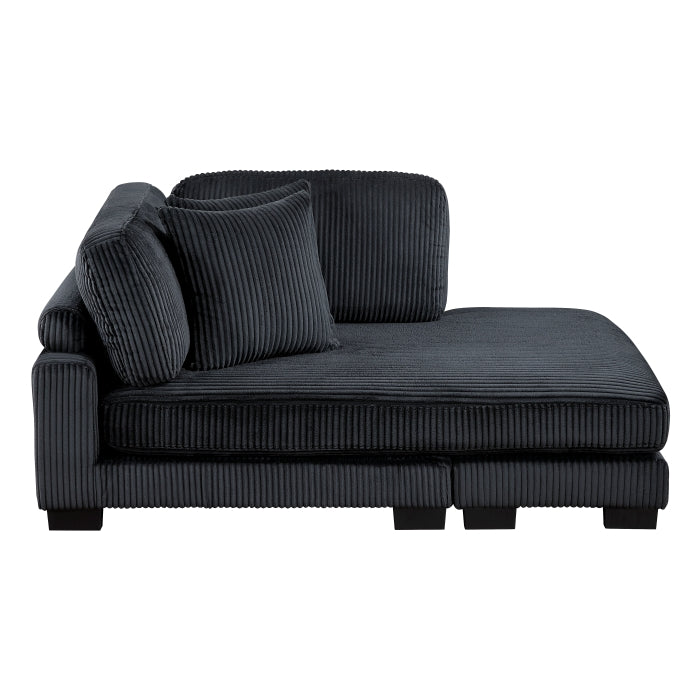 Homelegance - Traverse 4 Piece Modular Sectional in Black - 8555BK*CRACVCOT - GreatFurnitureDeal