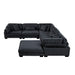Homelegance - Traverse 6-Piece Modular Sectional with Ottoman in Black - 8555BK*3CR2ACOT - GreatFurnitureDeal