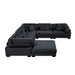 Homelegance - Traverse 6-Piece Modular Sectional with Ottoman in Black - 8555BK*3CR2ACOT - GreatFurnitureDeal