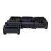 Homelegance - Traverse 4 Piece Modular Sectional in Black - 8555BK*3CRAC - GreatFurnitureDeal