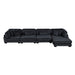 Homelegance - Traverse 4 Piece Modular Sectional with Reversible Chaise in Black - 8555BK*CR2ACVC - GreatFurnitureDeal