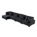 Homelegance - Traverse 4 Piece Modular Sectional with Reversible Chaise in Black - 8555BK*CR2ACVC - GreatFurnitureDeal