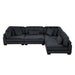 Homelegance - Traverse 4 Piece Modular Sectional in Black - 8555BK*4SC - GreatFurnitureDeal