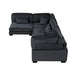Homelegance - Traverse 4 Piece Modular Sectional in Black - 8555BK*4SC - GreatFurnitureDeal