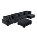 Homelegance - Traverse 5 Piece Modular Sectional in Black - 8555BK*CR2ACVCOT - GreatFurnitureDeal