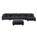 Homelegance - Traverse 5 Piece Modular Sectional in Black - 8555BK*CR2ACVCOT - GreatFurnitureDeal