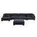 Homelegance - Traverse 5 Piece Modular Sectional in Black - 8555BK*CR2ACVCOT - GreatFurnitureDeal