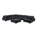 Homelegance - Traverse 7 Piece Modular Sectional with Reversible Chaise in Black - 8555BK*2CR3ACVCOT - GreatFurnitureDeal