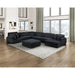 Homelegance - Traverse 7 Piece Modular Sectional with Reversible Chaise in Black - 8555BK*2CR3ACVCOT - GreatFurnitureDeal