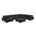 Homelegance - Traverse 7 Piece Modular Sectional with Reversible Chaise in Black - 8555BK*2CR3ACVCOT - GreatFurnitureDeal
