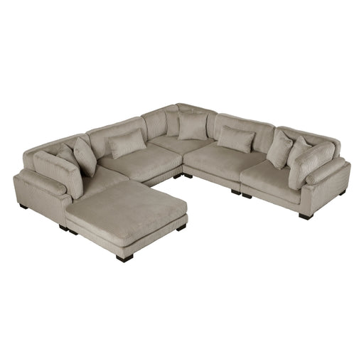 Homelegance - Traverse 6 Piece Modular Sectional with Ottoman - 8555GB*3CR2ACOT - GreatFurnitureDeal