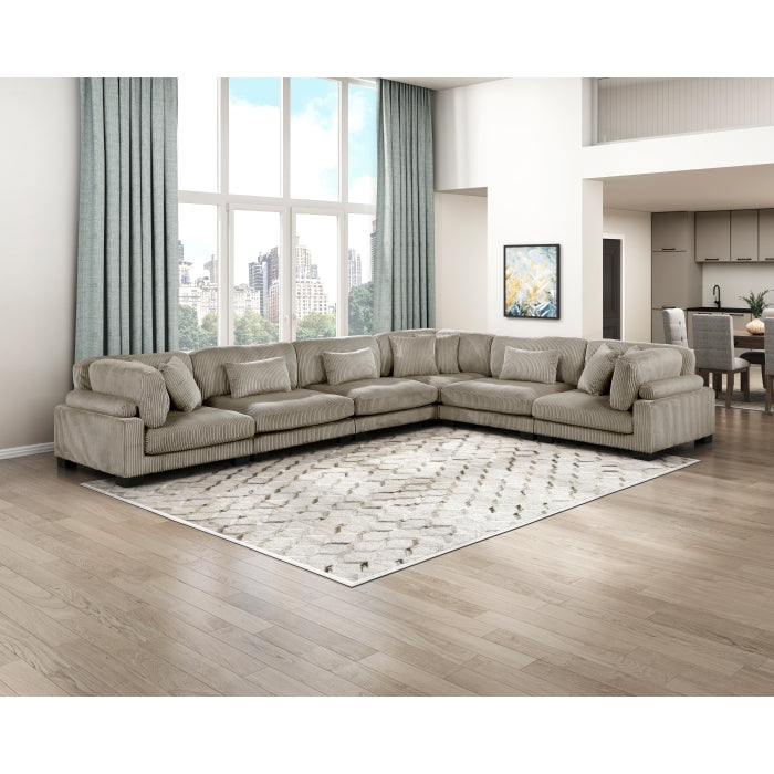 Homelegance - Traverse 6 Piece Modular Sectional - 8555GB*3CR3AC - GreatFurnitureDeal