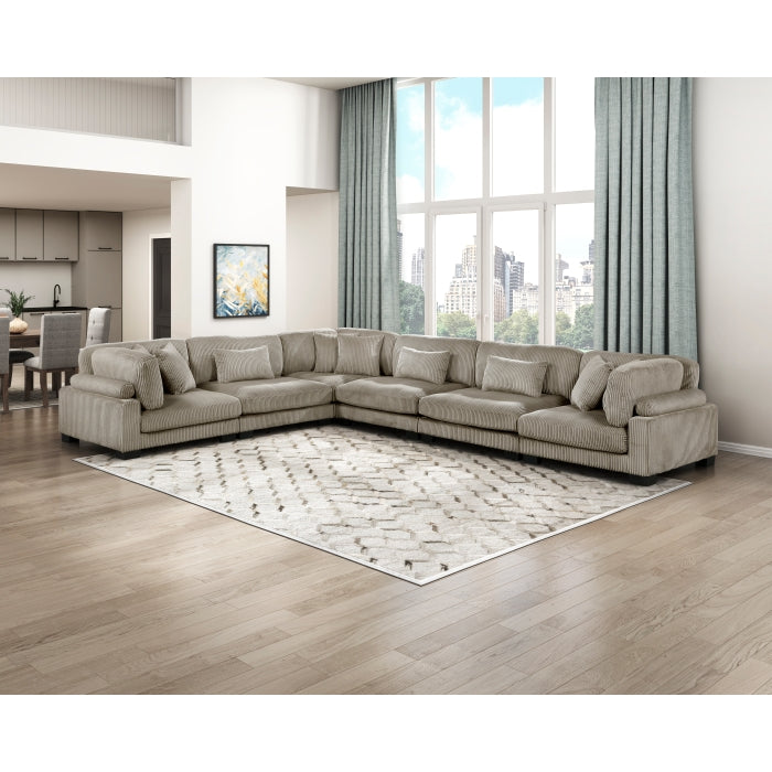 Homelegance - Traverse 6 Piece Modular Sectional - 8555GB*3CR3AC - GreatFurnitureDeal