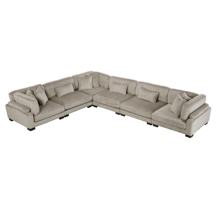 Homelegance - Traverse 6 Piece Modular Sectional - 8555GB*3CR3AC - GreatFurnitureDeal