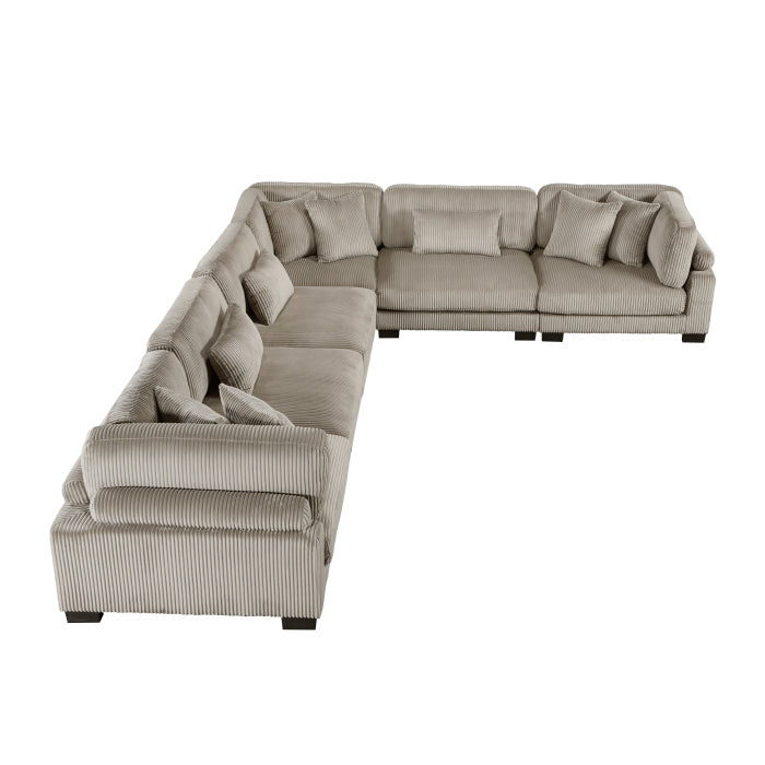 Homelegance - Traverse 6 Piece Modular Sectional - 8555GB*3CR3AC