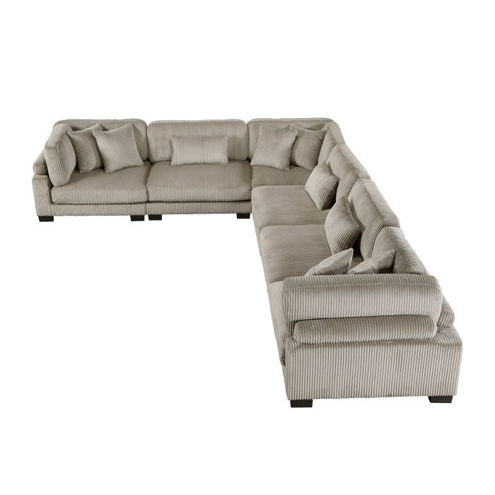 Homelegance - Traverse 6 Piece Modular Sectional - 8555GB*3CR3AC