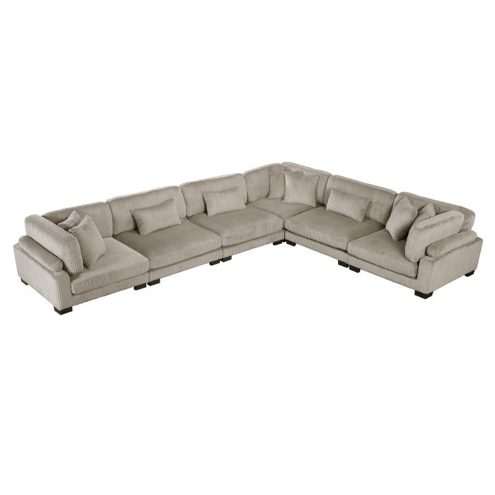 Homelegance - Traverse 6 Piece Modular Sectional - 8555GB*3CR3AC