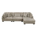Homelegance - Traverse 3 Piece Modular Sectional with Reversible Chaise in Taupe - 8555GB*CRACVC - GreatFurnitureDeal