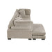 Homelegance - Traverse 3 Piece Modular Sectional with Reversible Chaise in Taupe - 8555GB*CRACVC - GreatFurnitureDeal